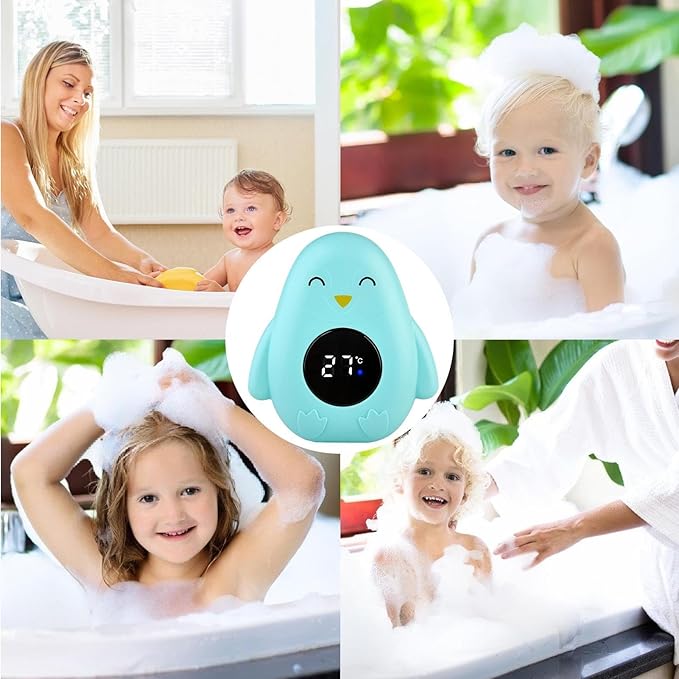 Baby Bath Thermometer, Baby Bath Thermometer with LED Display, Digital Bath Thermometer, Bath Temperature Tester, Kids Bath Thermometer, Floating Thermometer Baby Bath for Newborns, Infants, toddleers