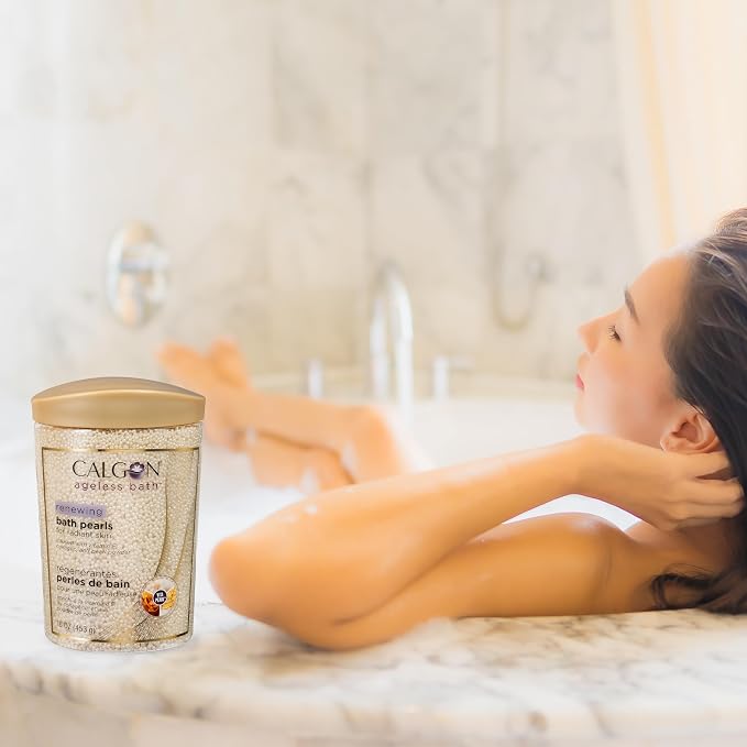 Calgon Ageless Bath Series Renewing Pearls, 16 oz. (Pack of 4)