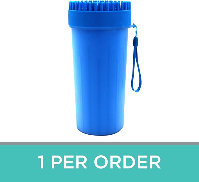 GROOMER ESSENTIALS 2-in-1 Pet Paw Cleaner - Extra Large - For Extra Large Dogs Like German Shepherds, Great Danes, St. Bernards, Boxers, and Mastiffs - Portable