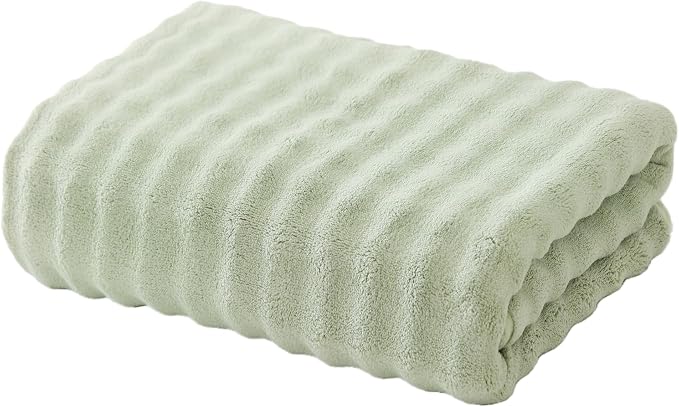 Bath Sheet 40x80 Inches Microfiber Extra Large BathTowel Super Soft Absorbent Quickly Dry Shower Towel for Bathroom (Sage Green,PK 1)