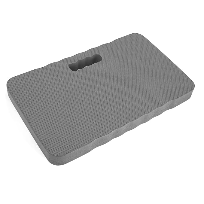 Garden Kneeling Mat Kneeling Pad Knee Cushion 4cm Thick EVA Water Portable Cushion Pad for Gardening Cleaning Baby Bath Yoga Camping Car Repair (Gray)