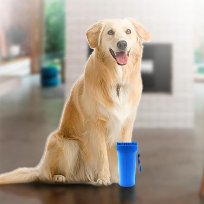 GROOMER ESSENTIALS 2-in-1 Pet Paw Cleaner - Extra Large - For Extra Large Dogs Like German Shepherds, Great Danes, St. Bernards, Boxers, and Mastiffs - Portable