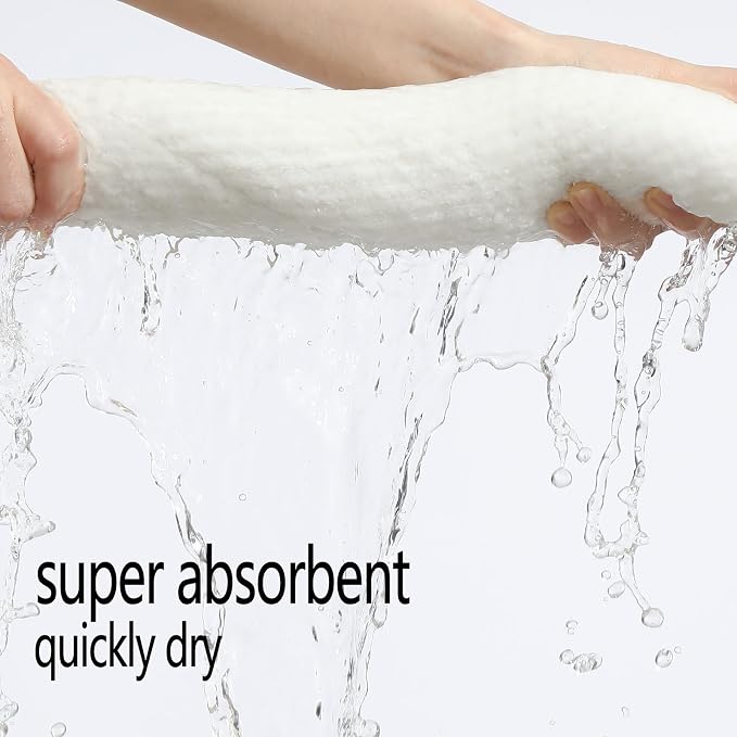 YTYC Towels, 39x78 Inch Oversized Bath Sheets for Adults Luxury Extra Large Bath Towels Sets of 6 Super Soft Shower Towels for Bathroom Microfiber 80% Polyester (White,6 Piece)