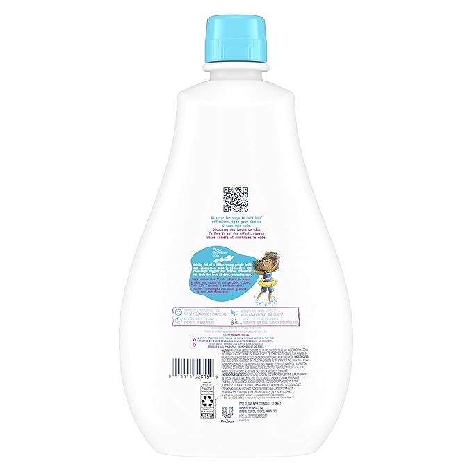 Dove Kids Care Bubble Bath for Kids Cotton Candy Hypoallergenic Formula 20 oz