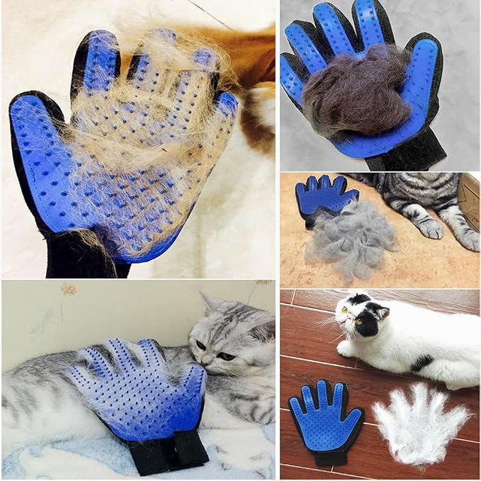 Rollup Cat Gloves, Pet Nail Clippers, Nail Grinders, Brush Removal, Multi-Functional Pet Care Tool Kit