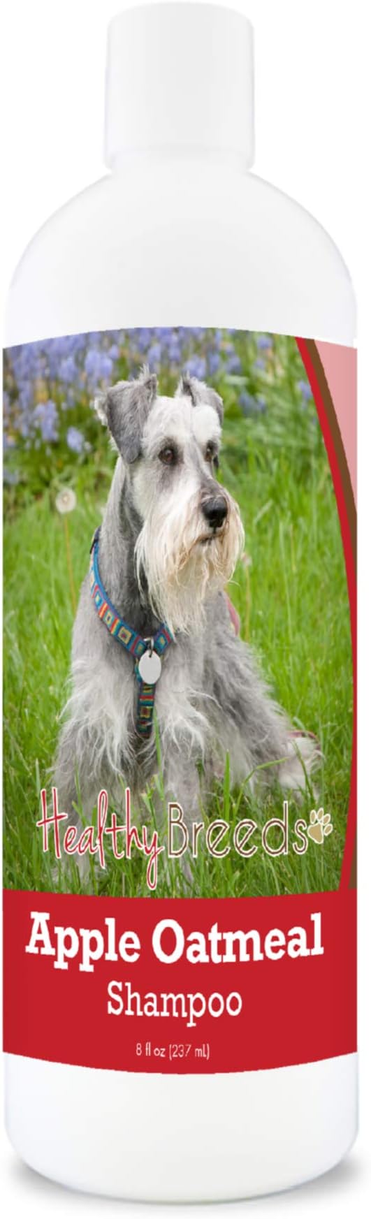 Healthy Breeds Miniature Schnauzer Apple Oatmeal Dog Shampoo - All Natural, Tearless & Hypoallergenic Cleanser & Conditioner - Best for Dry, Itchy or Irritated Skin - 8 oz