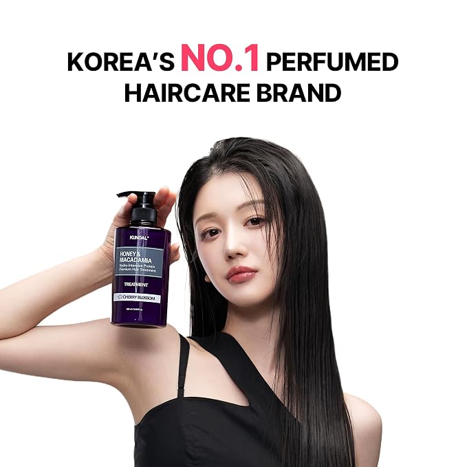KUNDAL Honey & Macadamia Shampoo & Conditioner Limited Edition Ramadan Gift Set, Cherry Blossom, 16.9 Fl Oz Each, 2 Pack - Korean Hair Care Argan Oil Moisturizes, Protects & Restores Silky Softness