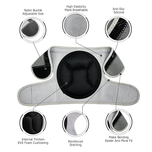 Knee Pads, Thick Sponge Anti-slip, Collision Avoidance Knee Pads, for Running, Mountaineering, House Working,Gardening Maintain (Gray, Medium)