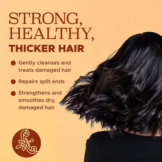 Luseta Volumizing Shampoo and Conditioner Set for Thin Fine Hair - Thickening & Plumping with Turmeric & Collagen, Lightweight Body Building for Flat Limp Hair, Sulfate-Free (2 x 16.9oz)