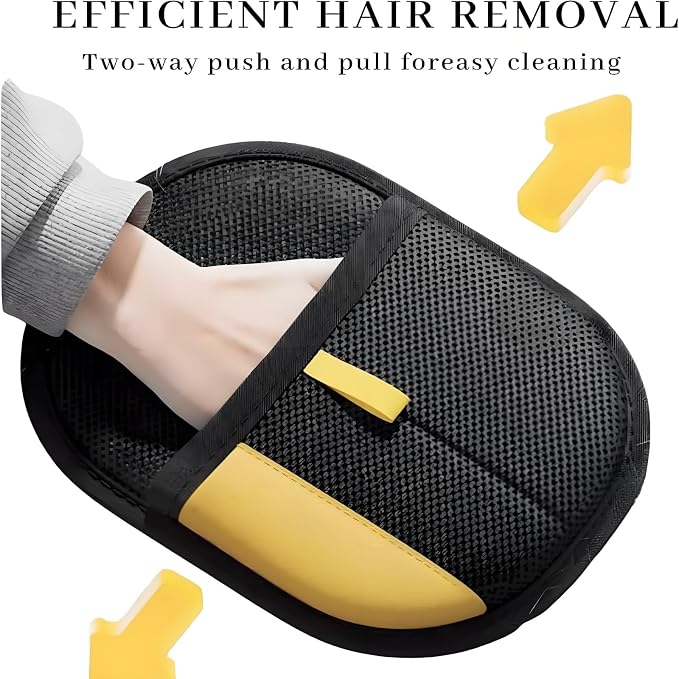Pet Hair Removal Glove for Cats & Dogs, 2Pcs Newly Upgraded Electrostatic Pet Hair Remover Gloves, Reusable Magic Brush Pet Hair，Pet Hair Remover for Laundry, Sofas，Carpets，Clothing | Pet Hair Remover