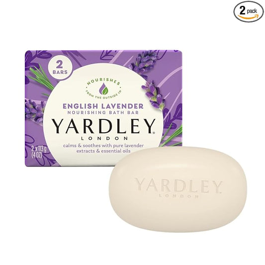 Yardley Bar Soap, English Lavender, 2 Count