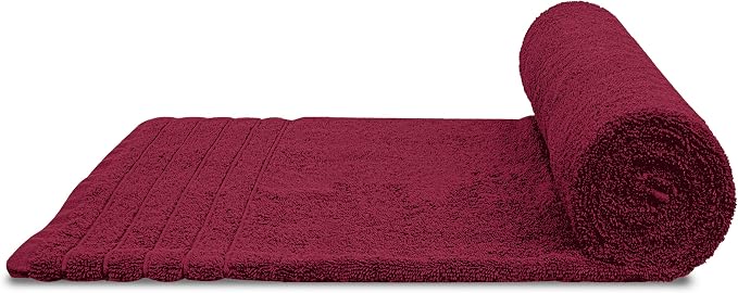 Tens Towels Pack of 2 Extra Large Bath Sheets 35 x 70 Inches, 100% Cotton, Larger & Lighter Weight, Quicker to Dry, Super Soft & Absorbent, Oversized Bath Towels, Burgundy