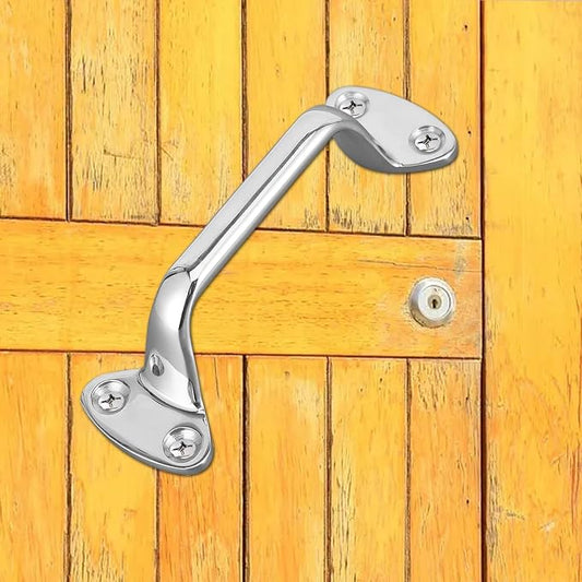 6" Grab Bar, Marine Grade 316 Stainless Steel Bath Shower Bars Heavy Duty Bathroom Hand Rail Safety Handle Pull for Elderly Seniors Assist, for Home Boat Yacht Rvs Garage Barn Gate Door Handles