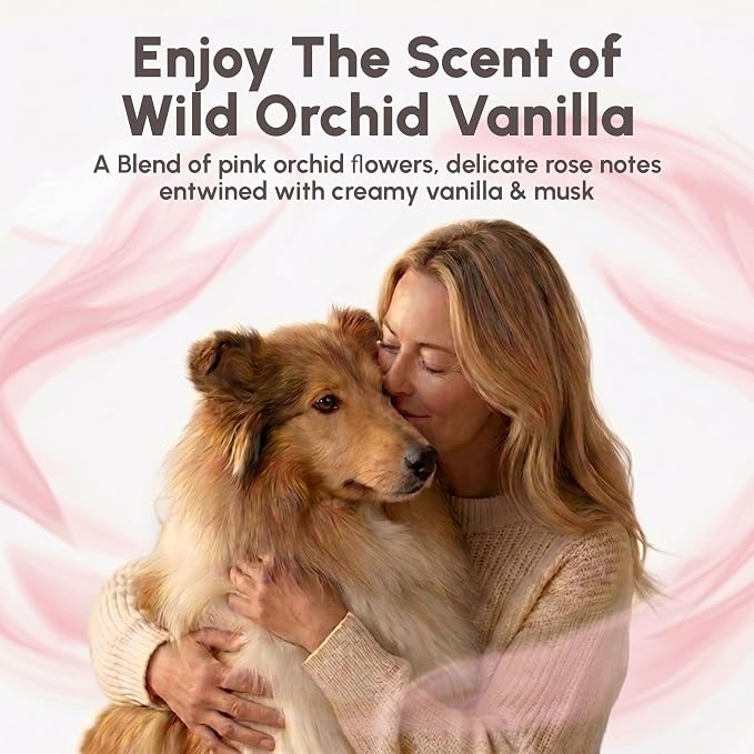 Best Shot Scentament Spa Botanical Body Splash, Detangler Spray, Body Spray for Pets, Cat and Dog Cologne Spray, Wild Orchid Vanilla, 8 Oz.