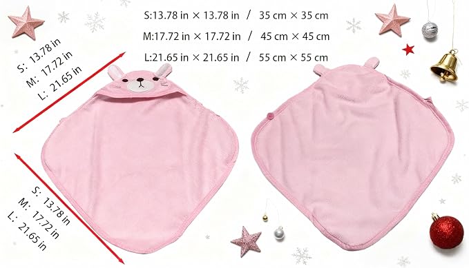 Dog Hooded Bathrobe Towel Fast Drying Absorbent Bath Warm Blanket | Pink S