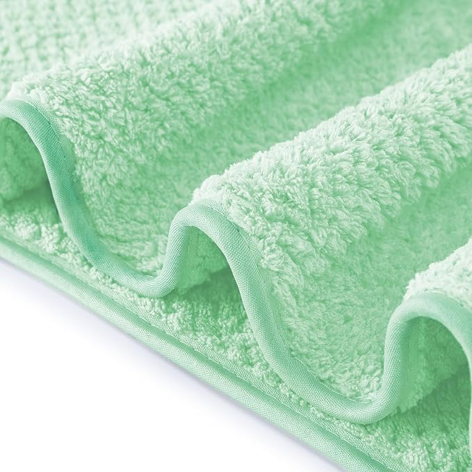 Extra Large Bath Towel Sheet Set 35x70 Inches Oversized Bath Towels Set,Jumbo Large Microfiber Quick Dry,Lightweight,Super Soft,Highly Absorbent Towel Set for Bathroom,Hotel,Pack of 2(2PCS Green)