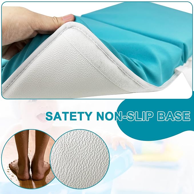 Baby Bath Kneeler and Elbow Rest Pad Set, Bathtub Kneeling Pad, Baby Accessories for Bath, Relieve Your Knees and Elbows