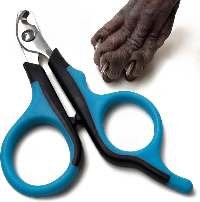 Professional Cat Nail Clippers, Made in Germany - Stainless Steel Claw Scissors for Kittens, Cats & Small Pets, Safe Trimmer for Thick Nails, Beginner-Friendly with Non-Slip Grip