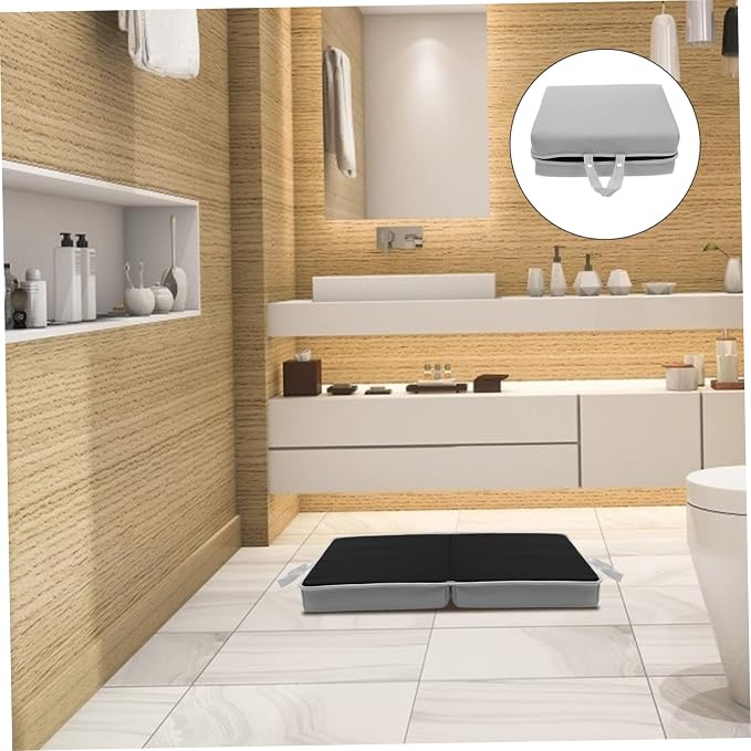 POPETPOP 1Pc Practical Bath Kneeling Pad Portable Yoga Cushion for Garden Housework and Outdoor Use Grey and Knee Mat for Comfort and Stability