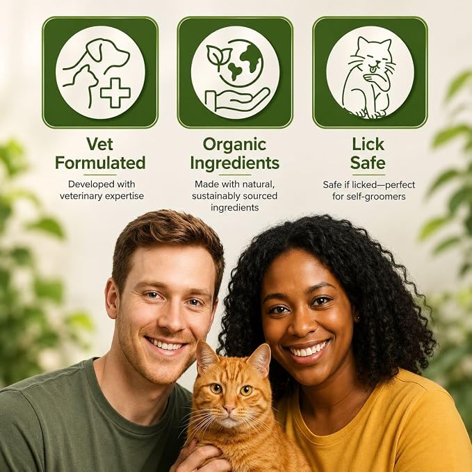 Sit Stay Forever Dry Shampoo for Dogs & Cats – Organic Dry Powder, Waterless No-Rinse, Lick-Safe, Talc-Free, Talco para Perros, Hypoallergenic Odor & Itch Relief, Safe for Puppies & Kittens, USA 28 oz
