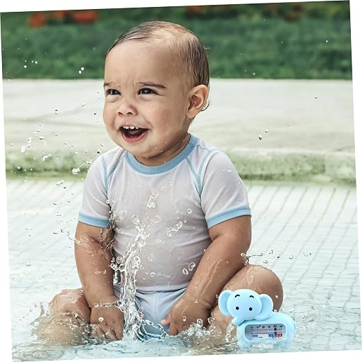 Sosoport 2pcs Bath Thermometer for Newborns Accurate Water Temperature Monitoring Material Safe for Toddlers