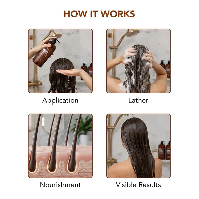 Botanic Hearth Argan Oil Shampoo And Conditioner Set | 16 Fl Oz Each With Keratin, Restorative & Moisturizing, Sulfate Free | All Hair Types & Color Treated Hair, Men And Women | (Packaging May Vary)