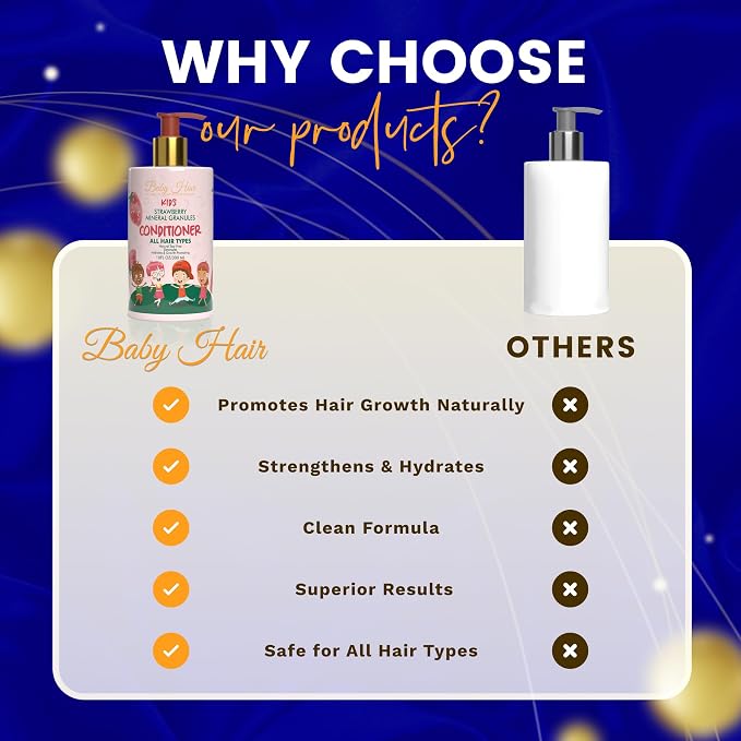 Baby Hair Kids: Vegan Strawberry & Mineral Granules Conditioner