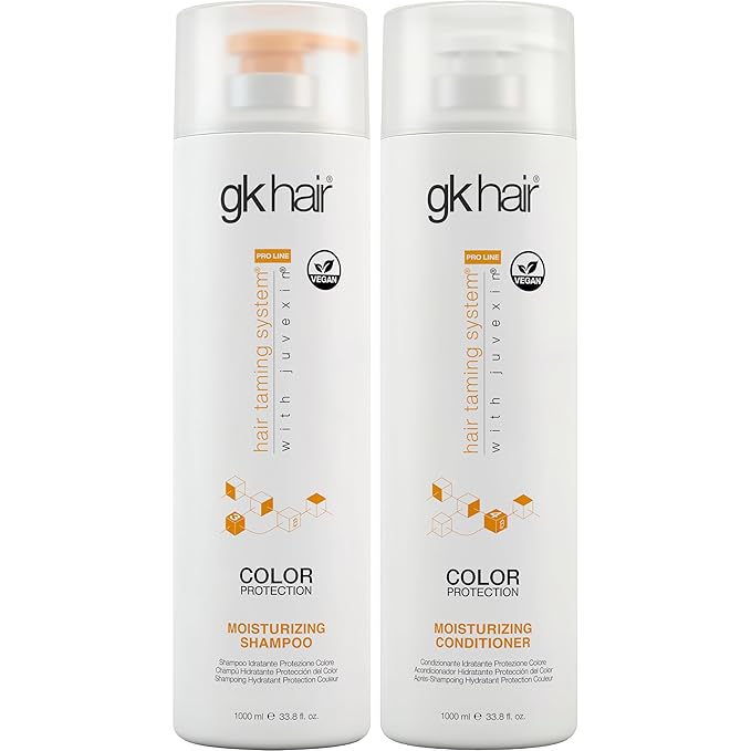 Moisturizing Shampoo and Conditioner Hydrate Set for Colored Treated Hair Keratin Treatment Cleansing Dry to Normal Sulfate Paraben Free All Hair Types for Men and Women By GK HAIR - (2 X 33.8 Oz)