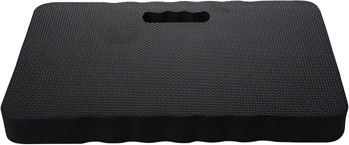 Aramox EVA Foam Knee Pad, Gardening Kneeling Mat with Builtin Handle, for Yoga Sports Bathing Kids Camping Housework (black)