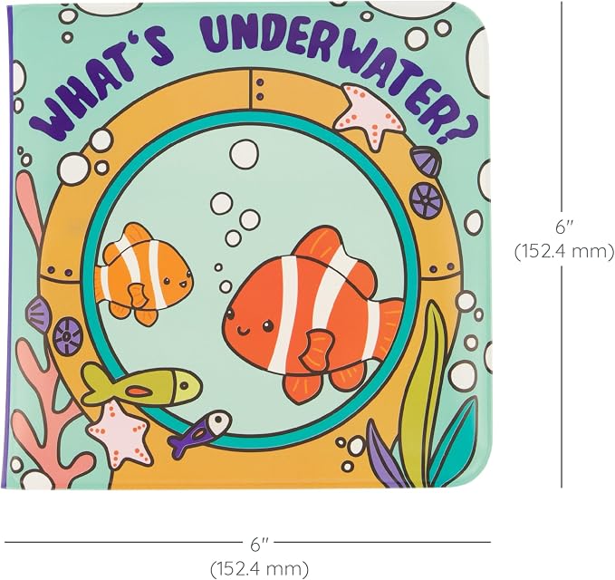 Infantino Bath Book Reusable Color Reveal Ocean Theme