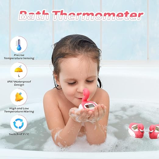Doli Yearning Baby Bath Thermometer Baby Safety Water Thermometer for Kids | ±1℉ Accuracy; Long Battery Life; BPA-Free; Rapid Response