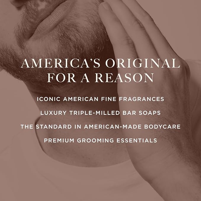 Caswell-Massey Men’s Bar Soap Gift Set – Newport, Oaire & Greenbriar – Moisturizing Triple-Milled Body Wash Bars for All Skin Types, Plant-Based & Essential Oils Formula, Made in USA, 3 x 5.8 oz