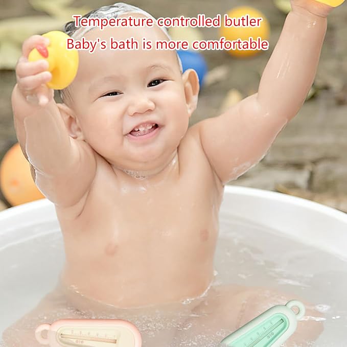 Water Temperature Meter Bath Bathtub Thermometer for Infant Toddlers Baby Care Accessories ABS Temp Test Sensor Temperature Meter 0-50℃ Baby Care Accessories, Cherry pink