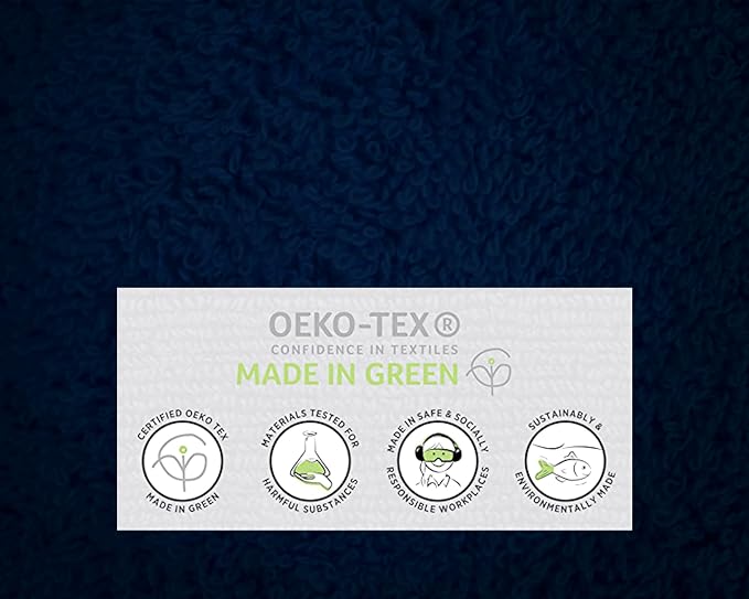 100% Cotton Luxury Bath Sheets - Pack of 2 (35" x 70") | Super Soft, Quick-Dry & Highly Absorbent Towels for Bathroom, Home, Spa & Gym (Navy Blue)