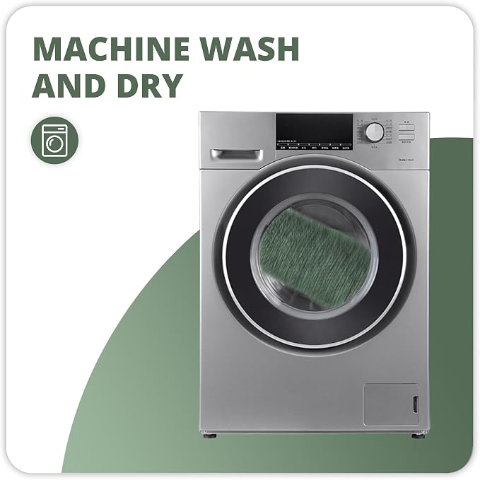 Bath Mat,Ultra Thin Bathroom Runner Rugs,Large Bath Mats for Bathroom,Quick Dry,Non-Slip,Machine Washable,Low Pile,Bath Rug,Shower Outside,Sink,Home Decor Accessories.Green,1'5"x2'11"（17x35inch）
