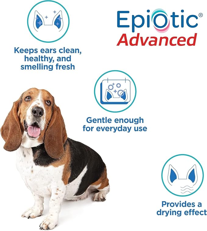Virbac EPIOTIC® Advanced Ear Cleanser | Powerful and Gentle Cleanser For Dogs and Cats of all ages, 4 oz