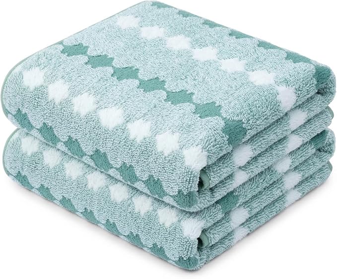 Microfiber Bath Towels 2-Pack | 27x54 Inches, Ultra Absorbent & Quick-Dry | Lightweight Travel Towels for Gym, Yoga, Sports & Spa | Fits Body & Hair | Lint-Free & Machine Washable t