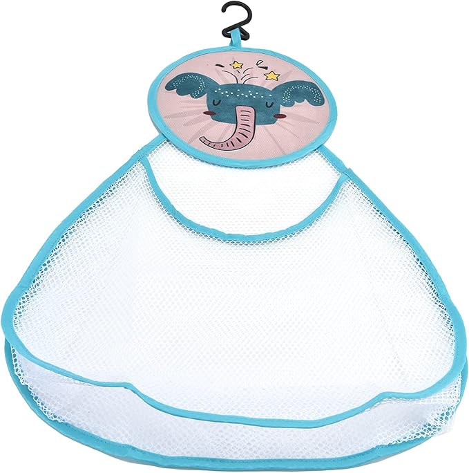 Bath Toy Organizer Bag Cute Cartoon Pattern Mesh Bath Tidy Storage Net Holder Basket Bag for Kids Bathroom Toys Polyester Material Large Capacity (Type B)