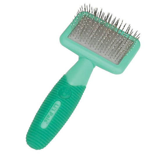 Coastal Pet Li'l Pals Dog Slicker Brush with Coated Tips - Dog Grooming Brush for Small Breeds & Puppies - One Size (3.25” x 7.25”)