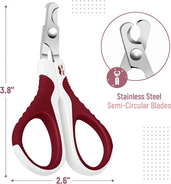 Mr. Pen- Cat Nail Clipper, Stainless Steel | Professional Sharp Cat Claw Trimmer for Small and Medium Cats, Pet Nail Clipper with Sturdy Non Slip Handle