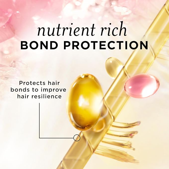 Pantene Nutrient Blends Miracle Moisture Boost Rose Water Shampoo & Conditioner Dual Pack for Dry Hair, Sulfate Free (Pack of 4)