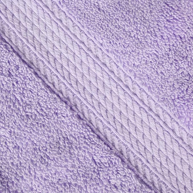 SUPERIOR Egyptian Cotton Ultra Plush & Absorbent, 3 Piece Set, Purple | Quick Dry, Soft Luxury Towel Set, Bath Essentials, Guest Bath, Spa, 1 Bath, 1 Hand, 1 Face Towels, Madeline Towels