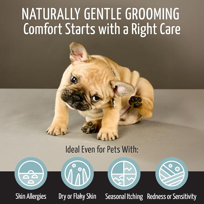 Tauro Pro Line Hypoallergenic Dog Shampoo Itchy Skin Relief, Moisturizing, Anti Itch Cat & Puppy Shampoo (Ultra Sensitive - 13.5 Fl Oz)