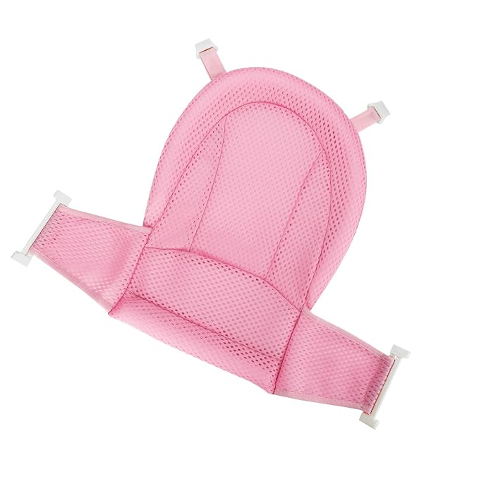 Baby Bath Support Mesh Pad Universal Bath Seat Net Soft Bathing Cushion Pad Mat Non-Slip Bath Seat Cushion Newborn Bath Tub Net Bath Floating Mesh Cushion for Baby Infant 0-3 Years Old (NO Bathtub)