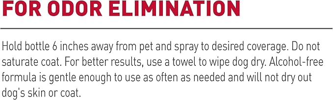 Nature's Miracle Freshening Spray For Dogs Freshens Dog’s Coat Between Baths And Neutralizes Tough Odors With Sunkissed Breeze Scent, 8 Ounces