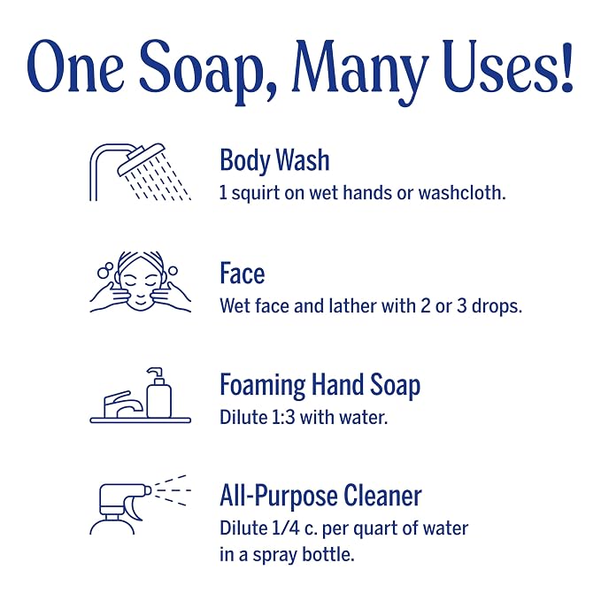 Dr. Bronner's Magic Soap-Pure-Castile Liquid Refill (Citrus, 32 ounce, 2-Pack) - Made with Regenerative Organic Certified Oils, For Body, Hair, Laundry, Pets & Dishes - Concentrated, Vegan, Non-GMO