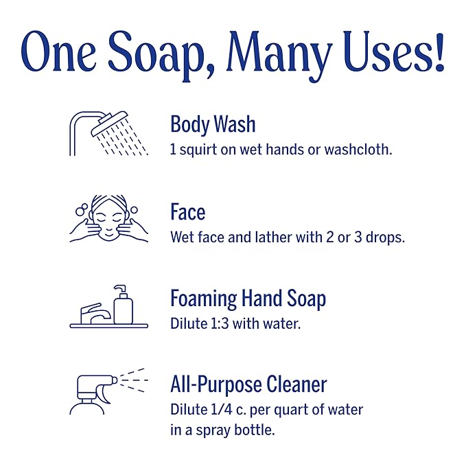 Dr. Bronner's Magic Soap-Pure-Castile Liquid Refill (Citrus, 32 ounce, 1-Pack) - Made with Regenerative Organic Certified Oils, For Body, Hair, Laundry, Pets & Dishes - Concentrated, Vegan, Non-GMO