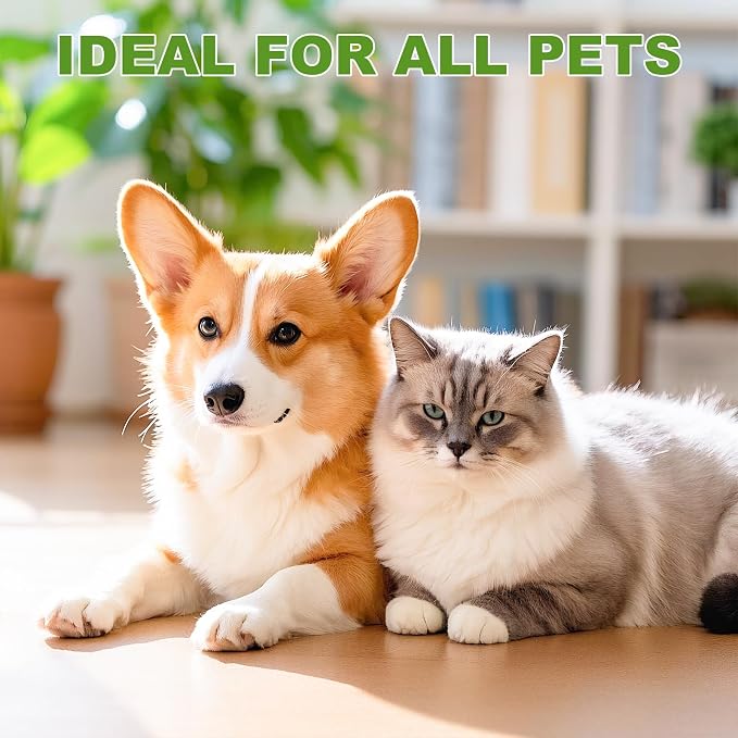 2026 New Double-Sided Dematting Comb for Dogs & Cats, Pet Grooming Tool for Long Haired Thick Double Coat Pets, Undercoat Rake Deshedding Brush for Tangles Matted Shedding Fur, Green-L-1Pcs