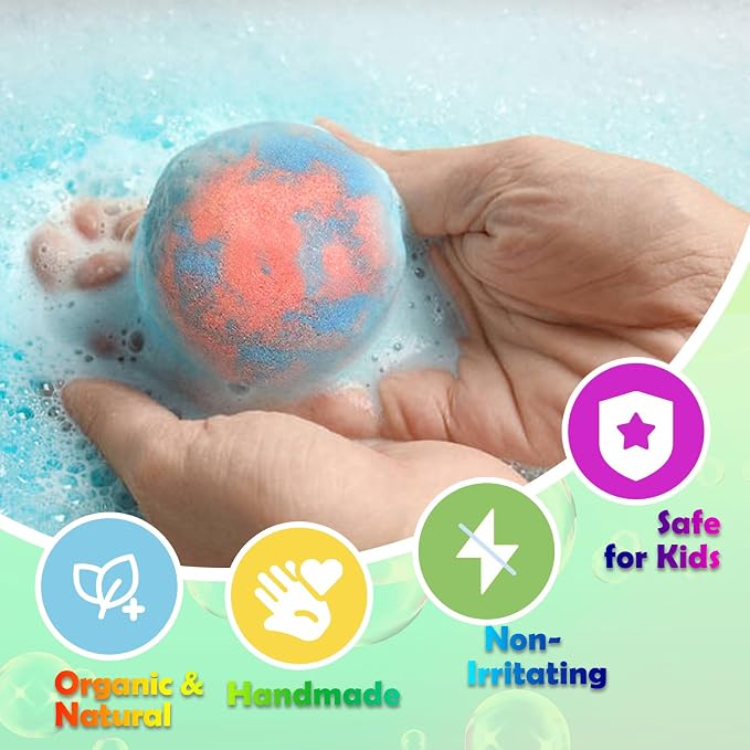Bath Bombs for Kids with Surprise Toys Inside, 20 Pack Kids Bath Bombs with Puppy Dolls & Dog Pretend Playset Bath Toys, Child-Safe Bubble Bath Fizzies, Birthday Christmas Gift Set
