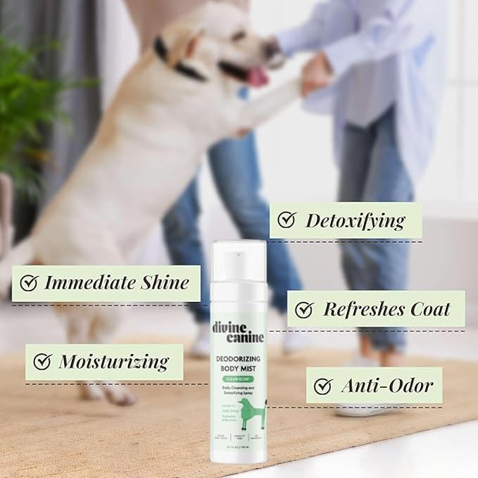 Dog Deodorizing Spray - Coat Freshener Between Baths - 5.1oz